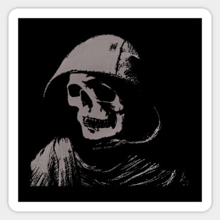 Cool skull wearing hoodie Sticker